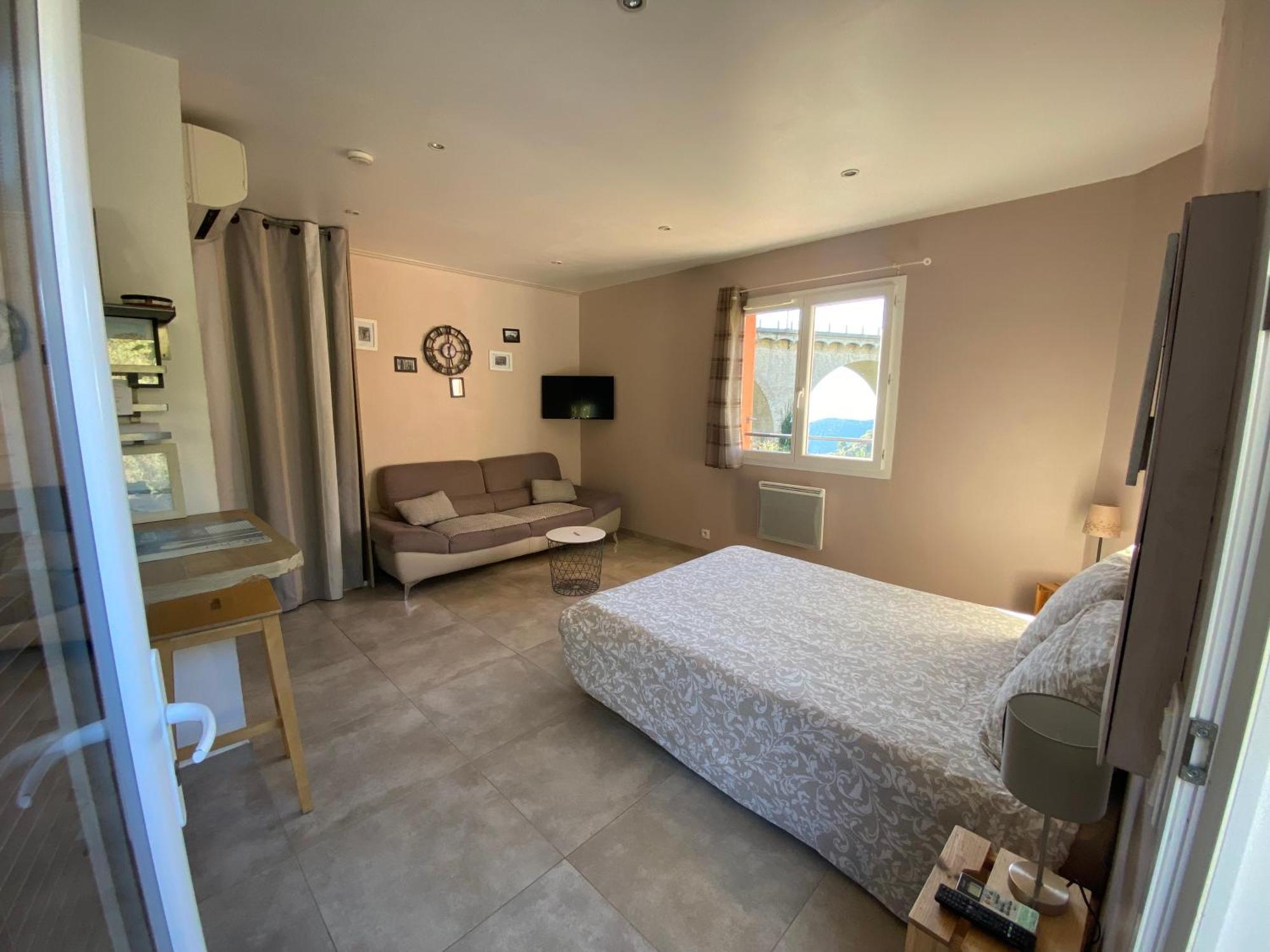 Studio Pied Village Eze - Dans Villa Recente - Parking Gratuit Luaran gambar