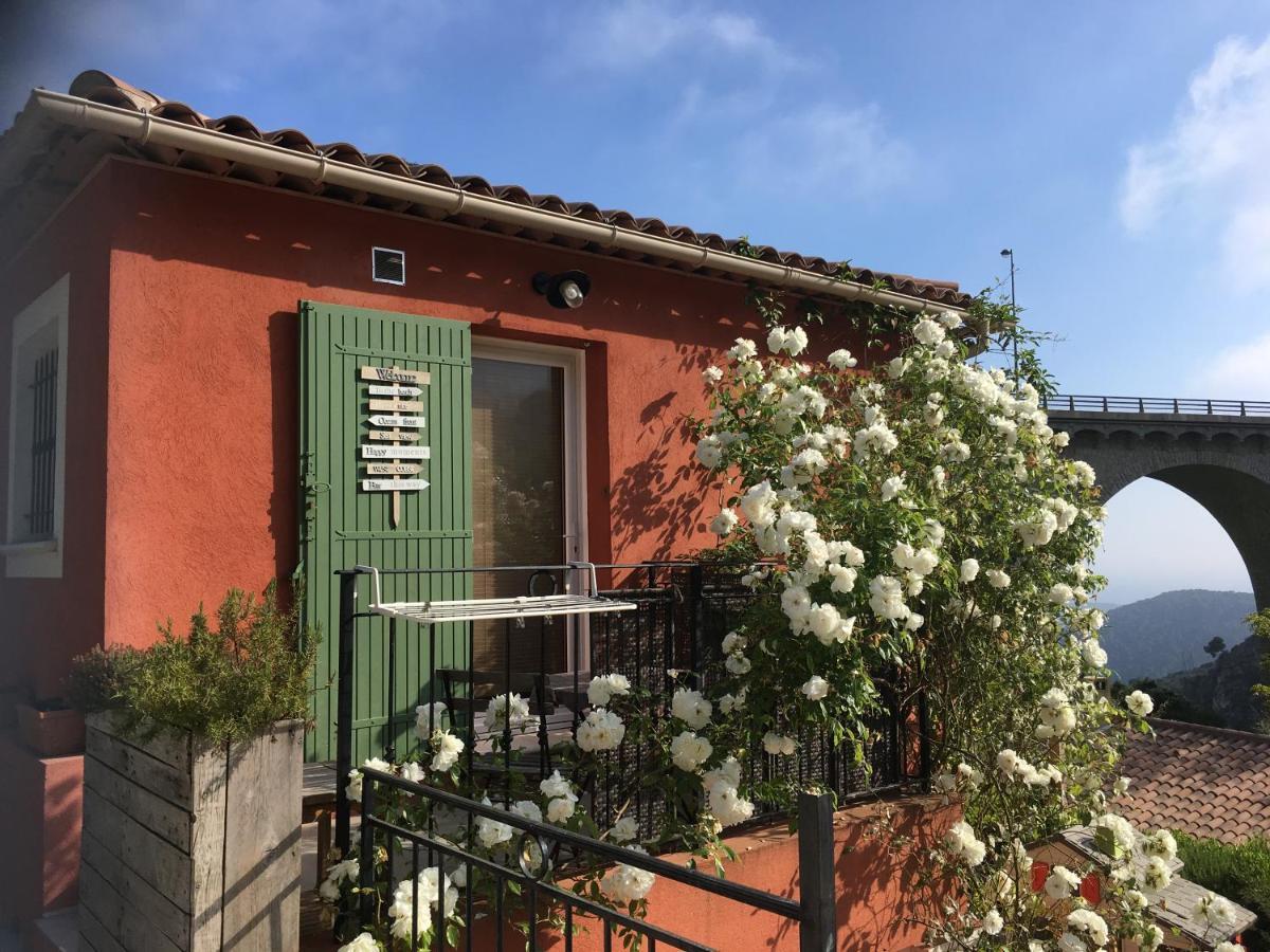 Studio Pied Village Eze - Dans Villa Recente - Parking Gratuit Luaran gambar